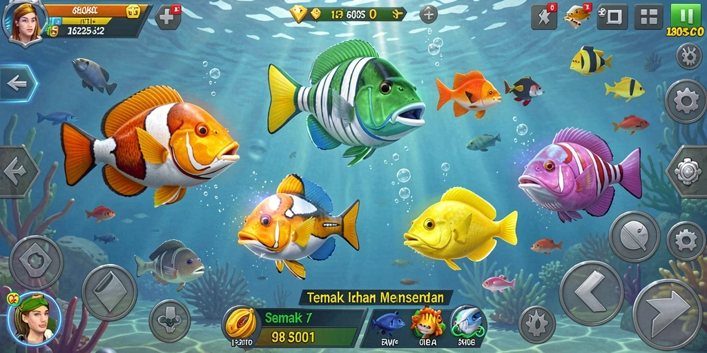 Tampilan menarik gameplay Tembak Ikan di 180SLOT.