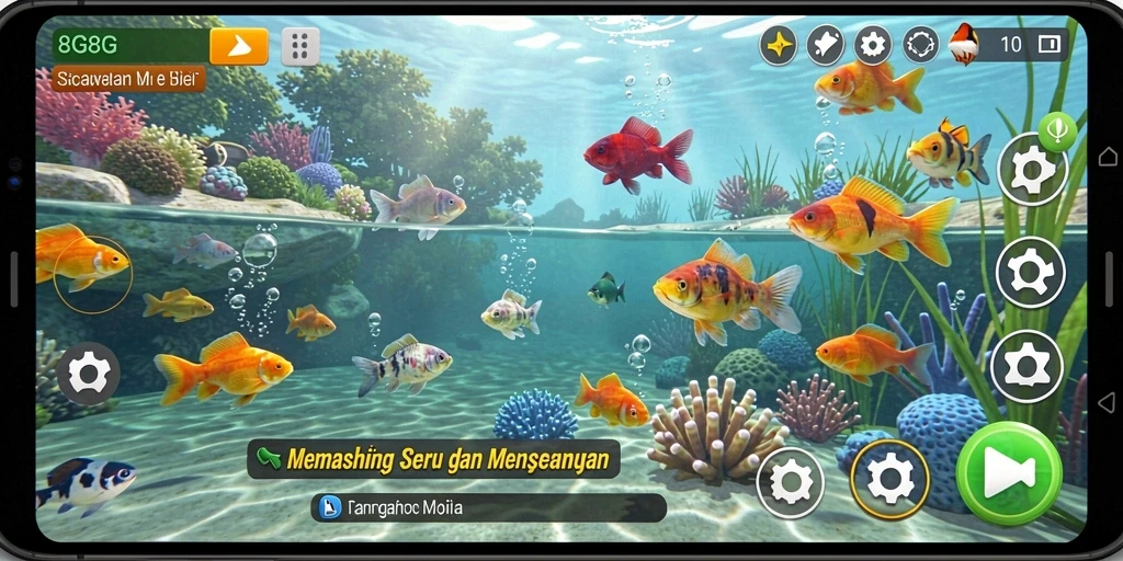 Tangkapan ikan yang menakjubkan dalam game 8G8G.