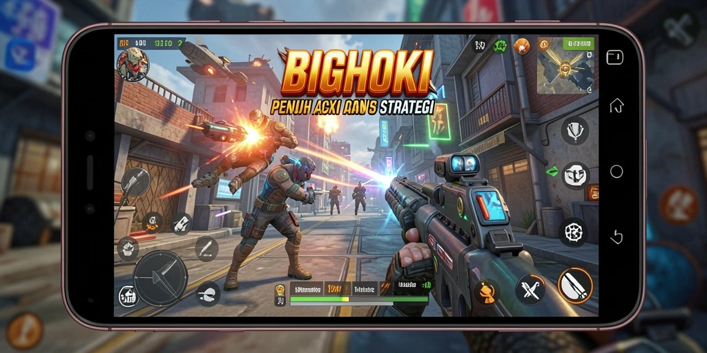 Gameplay seru di BIGHOKI dengan aksi mendebarkan.