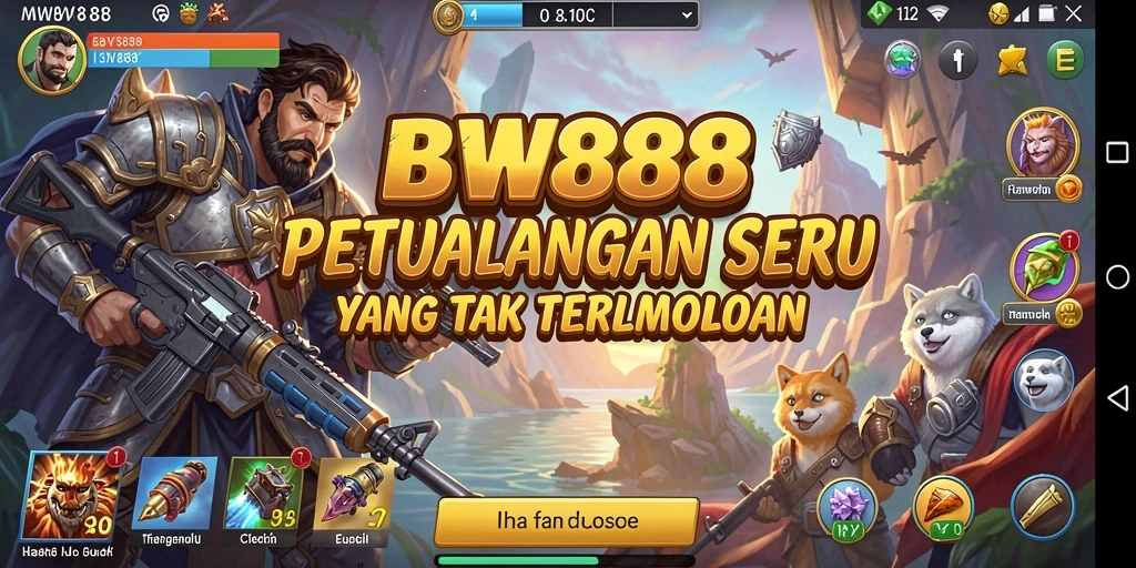 Tampilan gameplay BW888 yang menakjubkan dalam suasana petualangan.