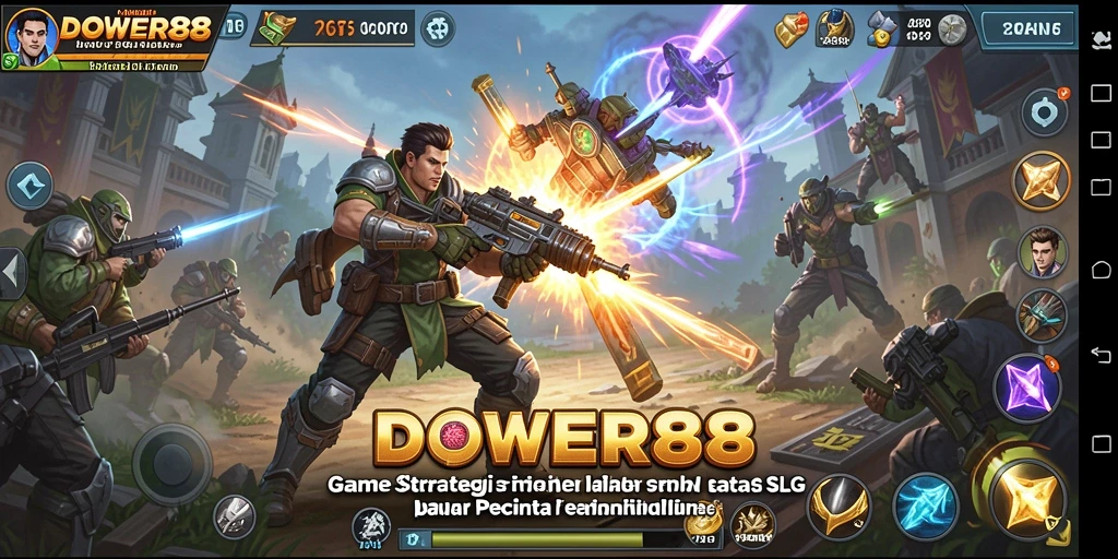 Gameplay DOWER88 yang penuh strategi dan aksi menyenangkan.