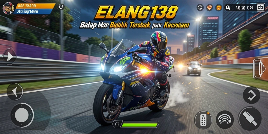 Screenshot menampilkan aksi balap motor yang penuh adrenalin.