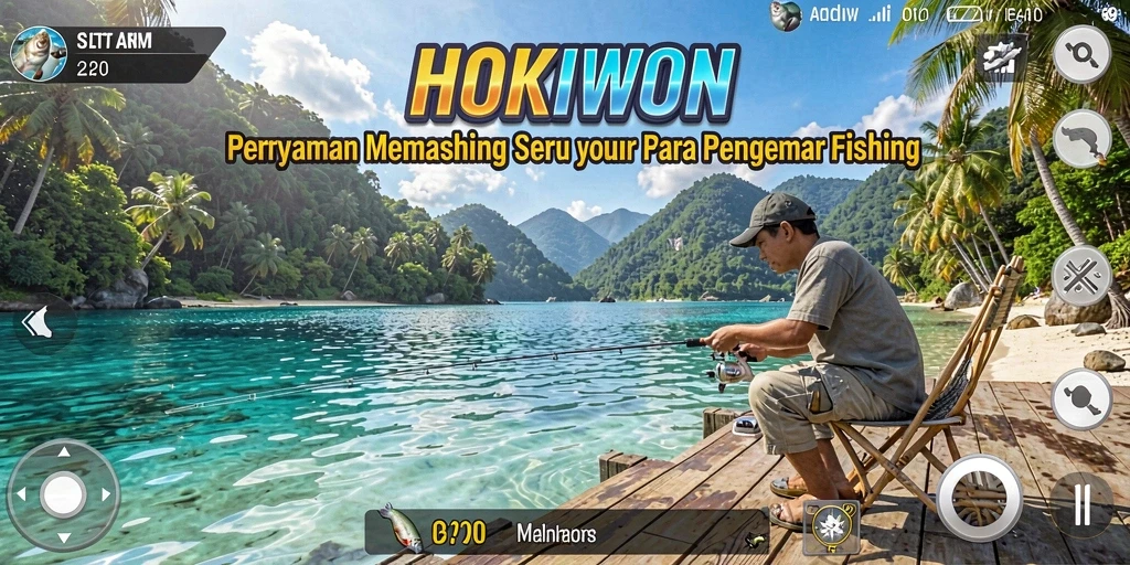 Tangkapan ikan besar di HOKIWON dengan grafis menakjubkan.