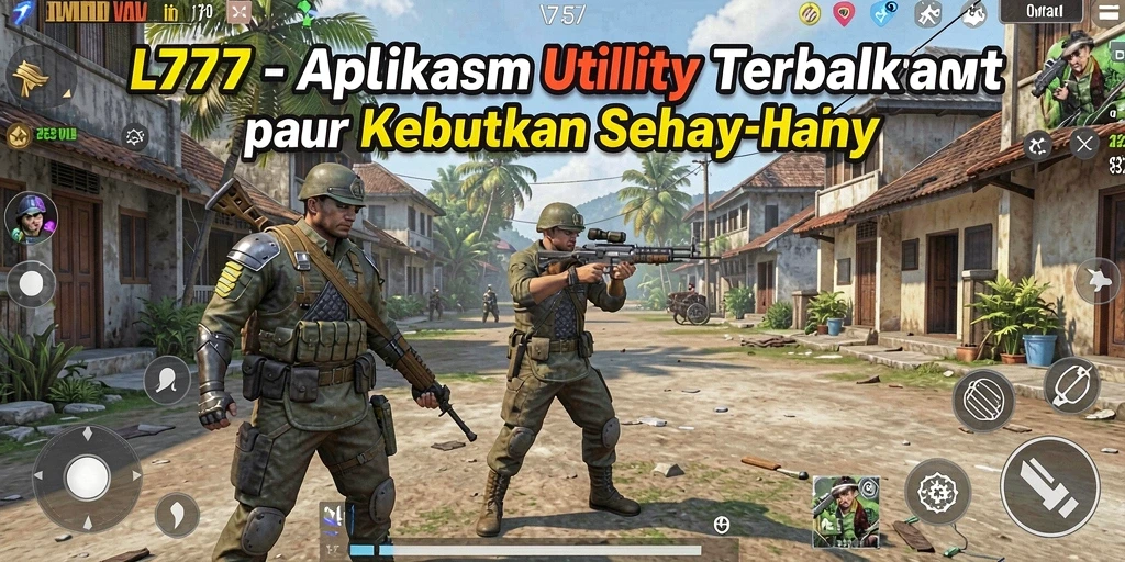 Screenshot aplikasi L777 dengan tampilan antarmuka utility yang sederhana.