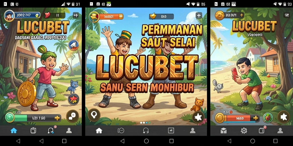 Tampilan menarik dari gameplay LUCUBET yang penuh warna.