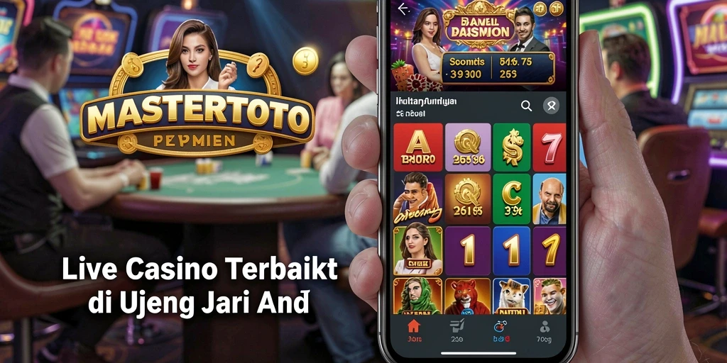 Gameplay seru MASTERTOTO dengan dealer langsung di kasino virtual.