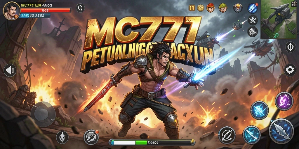 Screenshot gameplay MC777 menampilkan aksi seru dan mendebarkan.