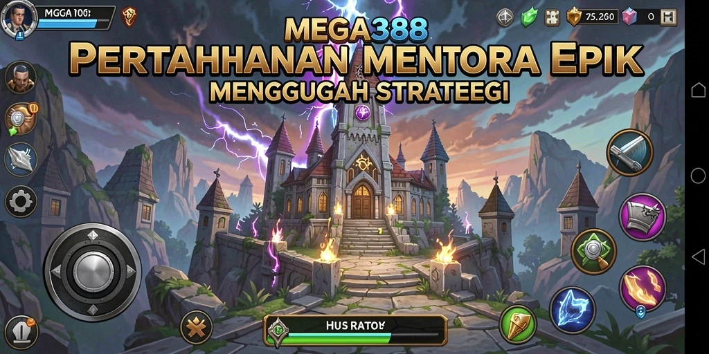 Gameplay menara pertahanan yang intens dan strategis.