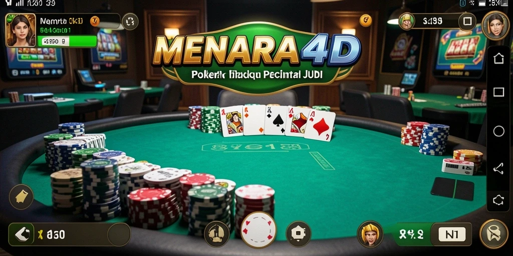 Tampilan gameplay Poker yang menarik di MENARA4D.