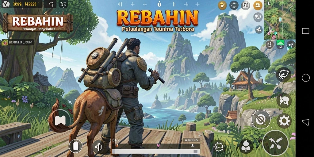 Tampilan gameplay yang mengesankan dan lingkungan yang luas.