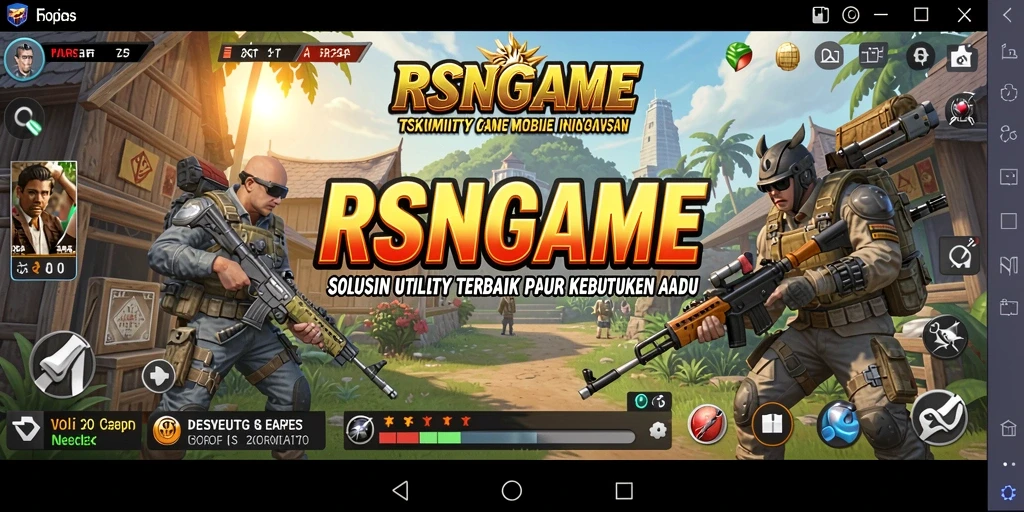 Screenshot utama dari RSNGAME menampilkan antarmuka aplikasi utility yang efisien.