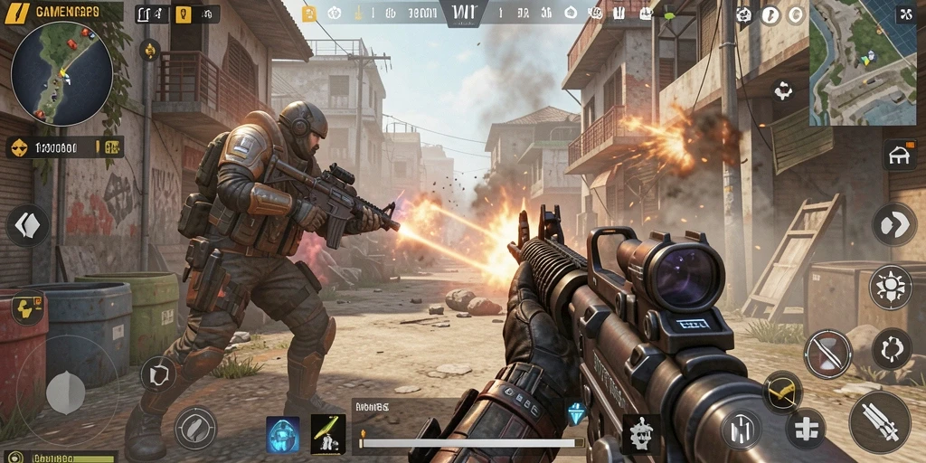 Gambaran aksi intens dalam gameplay SVIP5 yang menegangkan.